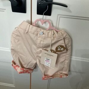Scotch and soda beige cotton shorts size 8 NWT